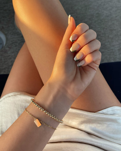 Beaded Rings - 14k Rose Gold-Filled - Waterproof & Tarnish-Resistant | The Littl
