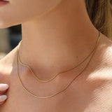 Mini Snake Necklace - 14k Yellow Gold Fill