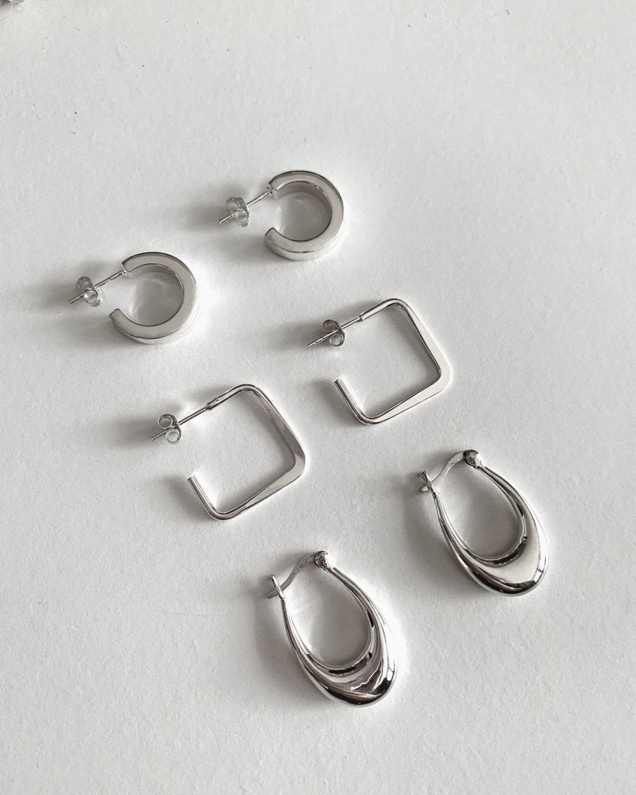 Saski Hoop Earrings - Sterling Silver - Australian Jewellery | The Littl
