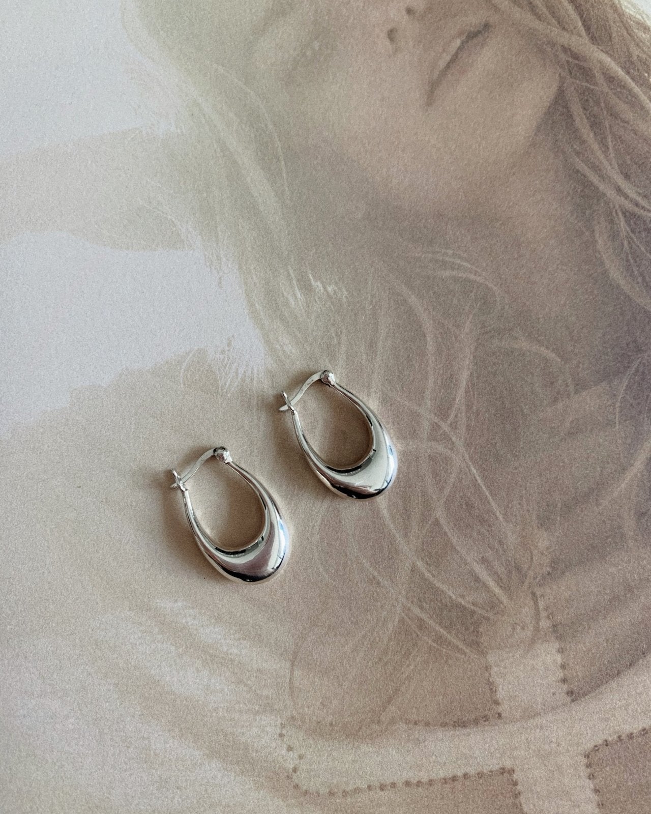 Pearl Hoop Earrings - Sterling Silver - Waterproof & Tarnish-Resistant | The Littl