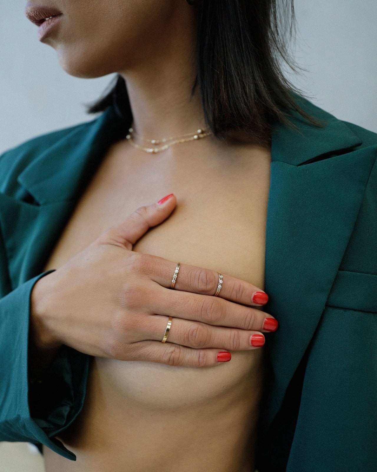 THICK BAR RING - The Littl - 14k Yellow Gold Fill - 5