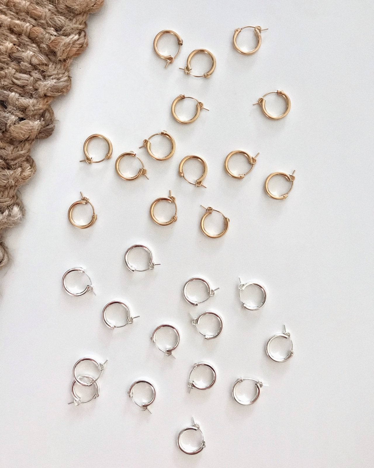 Gold Thick Hoop Earrings - 14k Gold-Filled | The Littl Australia