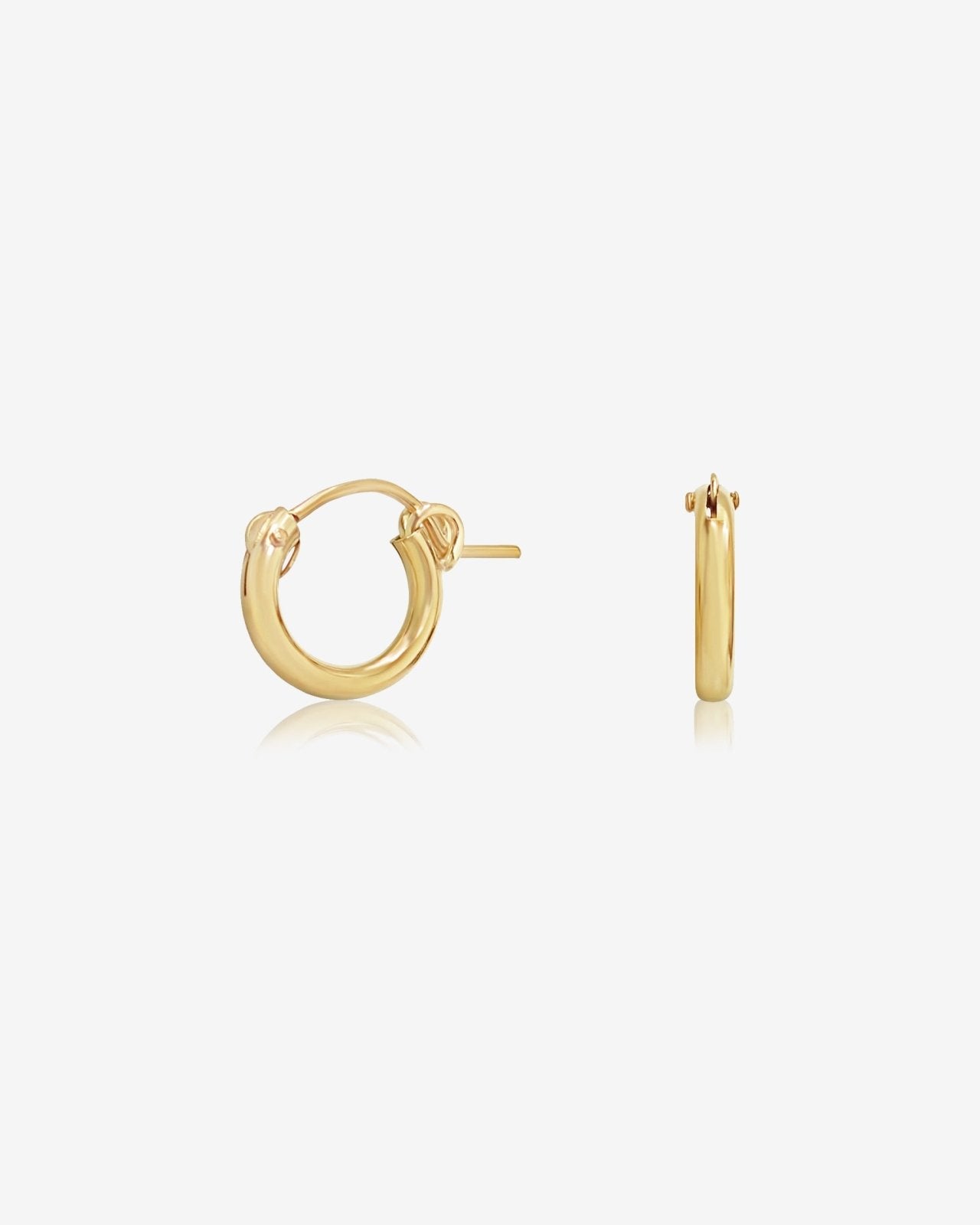 Thick Hoop Earrings - 14k Gold-Filled - Hypoallergenic & Waterproof | The Littl
