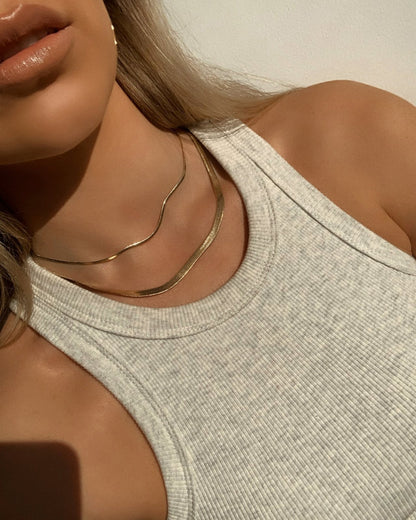 Gold Snake Necklace - 14k Gold-Filled - Hypoallergenic & Waterproof | The Littl