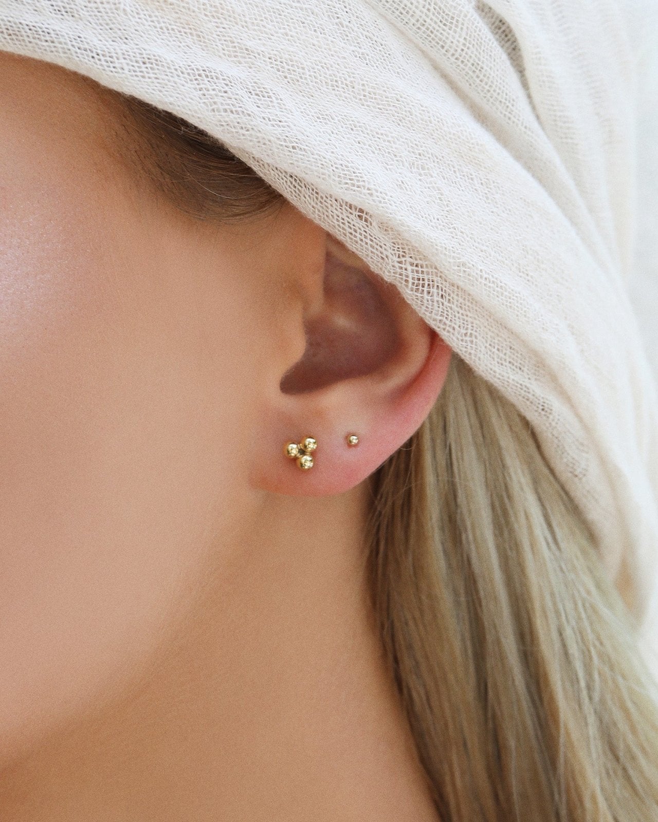 Trinity Stud Earrings - 14k Gold-Filled | Waterproof & Tarnish-Resistant | The Littl