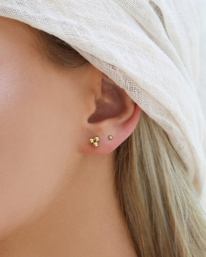 Trinity Stud Earrings - 14k Gold-Filled | Waterproof & Tarnish-Resistant | The Littl