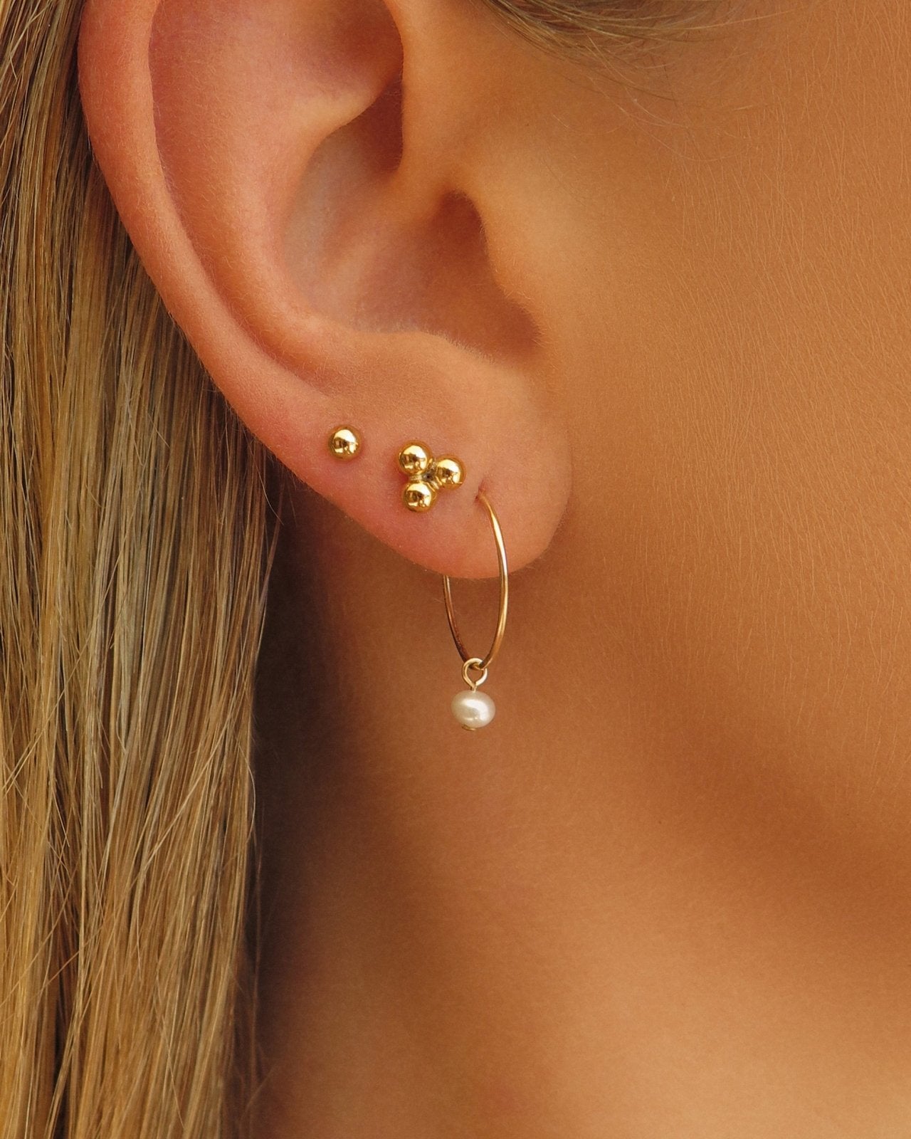 Chain Stud Earrings - 14k Gold-Filled - Waterproof & Tarnish-Resistant | The Littl