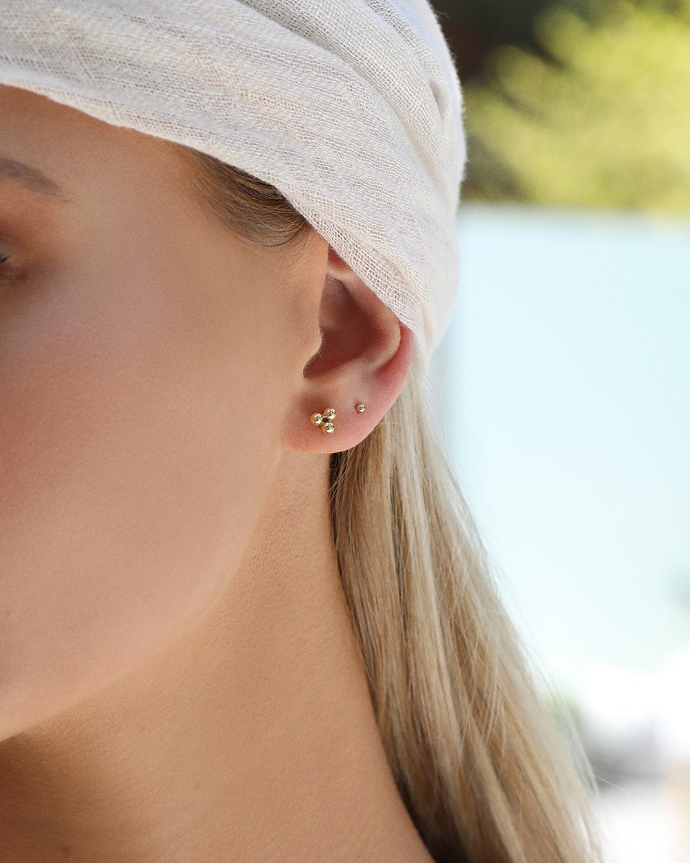 Trinity Stud Earrings - 14k Gold-Filled - Australian Jewellery | The Littl