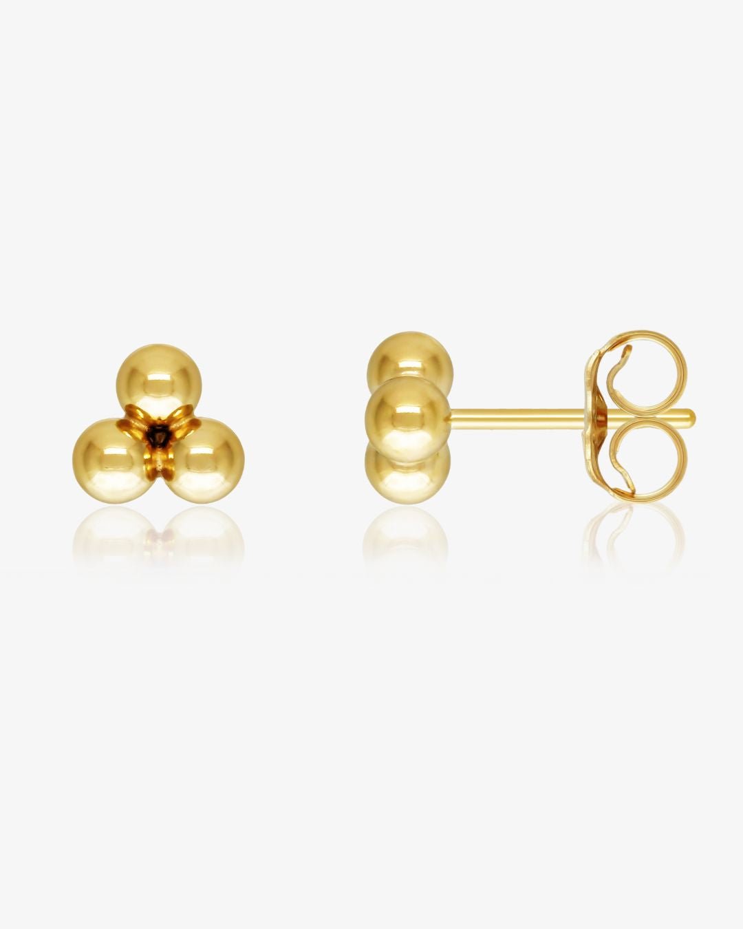 Trinity Stud Earrings - 14k Gold-Filled - Hypoallergenic & Waterproof | The Littl