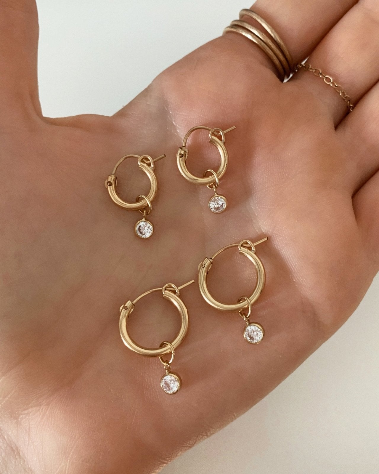 Thick Hoop Earrings - 14k Gold-Filled - Waterproof & Tarnish-Resistant | The Littl
