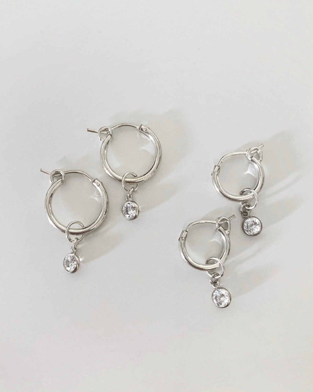 Thick Gold Hoop Earrings - Sterling Silver - Hypoallergenic & Waterproof | The Littl